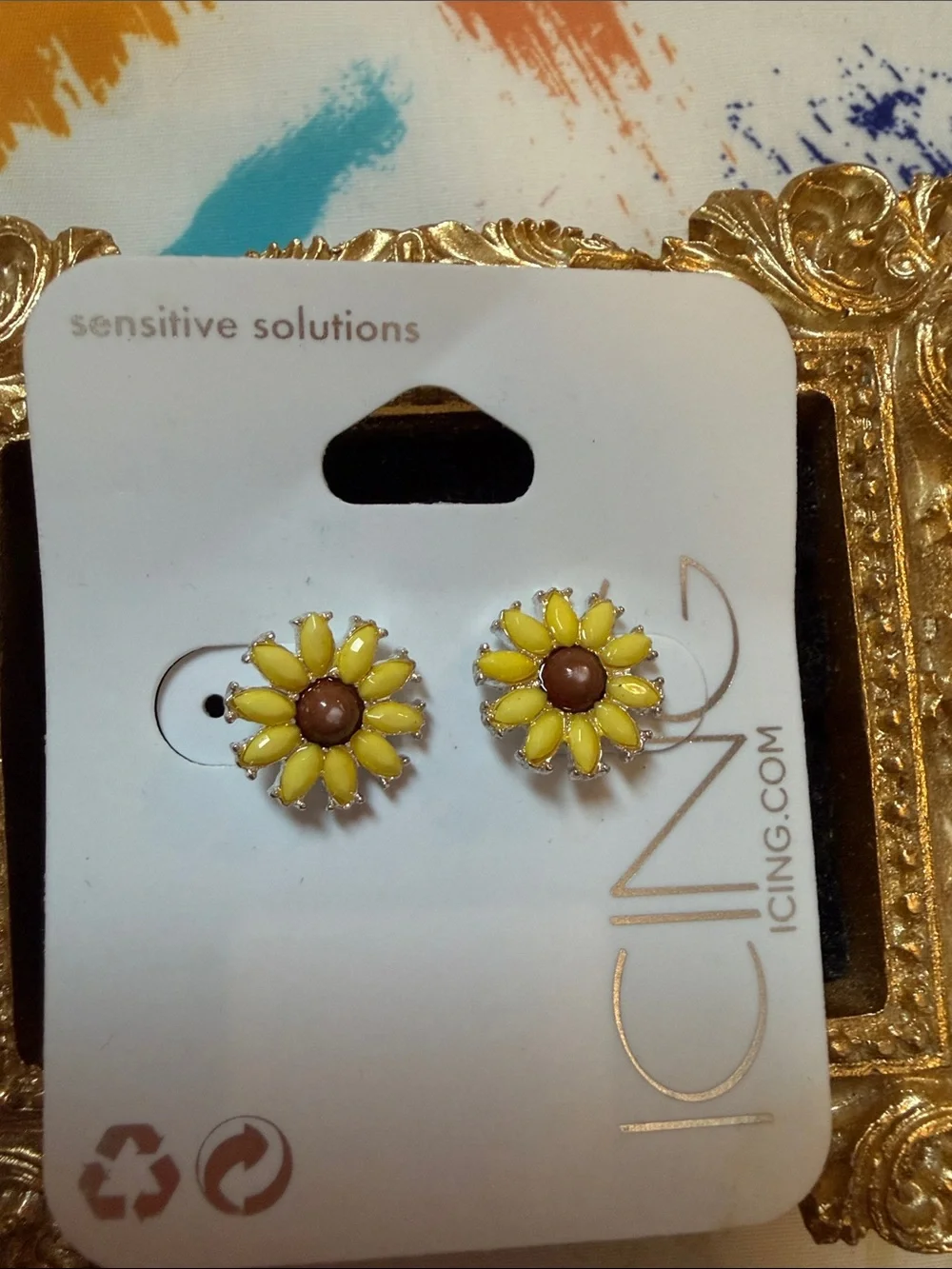 Lot of Icing Kids Stud Earrings - Yellow, Red, Mint & Leopard
